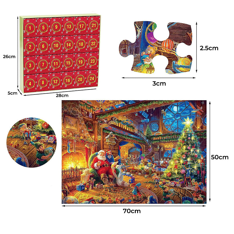 Kerstpuzzel-adventskalender
